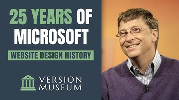 Microsoft.com Website Design Timelapse - 25 years in 4 minutes!
