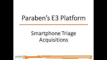 Smartphone Data Triage Acquisition