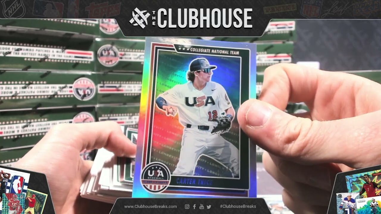RELEASE DAY : 2021 Panini USA Stars & Stripes Baseball MASTER Case SERIAL # Group Break #7683