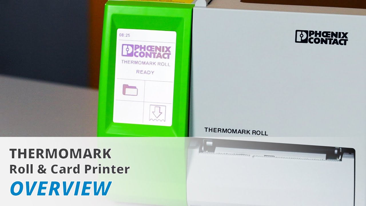 ved godt Spild Rummet Phoenix Contact Thermomark Printer Overview - YouTube