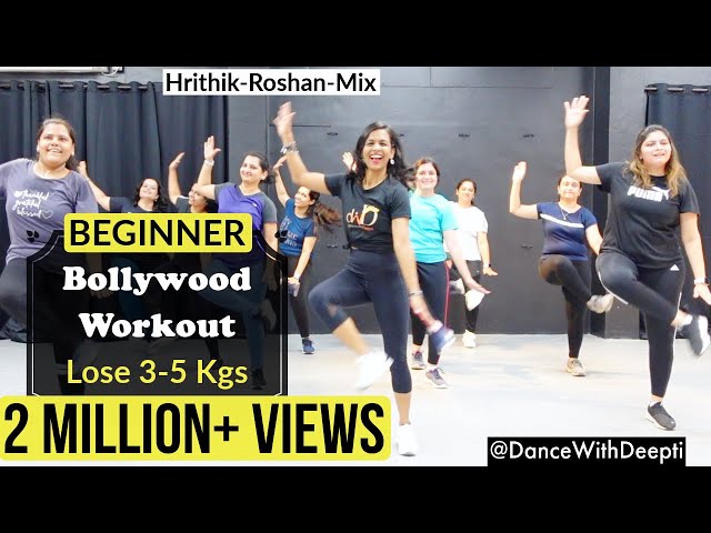 30mins Daily - Beginner Bollywood Dance Workout | Lose weight 3-5kgs | Hrithik Mix #dancewithdeepti class=