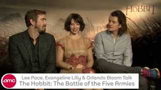 Lee Pace, Evangeline Lily & Orlando Bloom Chat BATTLE OF FIVE ARMIES - AMC Movie News