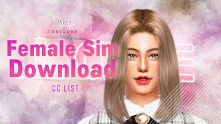 The Sims 4 CAS | Create a female sim | CC list & Sim download | Christina