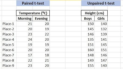How to perform t-test in Excel
