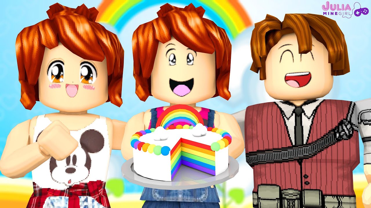 Meu aniversário com tema da Júlia MineGirl e Vitória MineBlox 