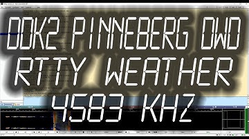 DDK2 Pinneberg DWD Weather Radio Teletype (RTTY) - 4583 kHz