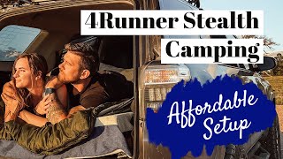 4Runner Stealth Camping Affordable Setup