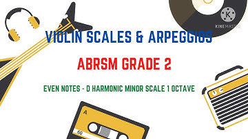 Even Notes - D Harmonic Minor Scale 1 Octave, by Kevin Prawiro Widjojo
