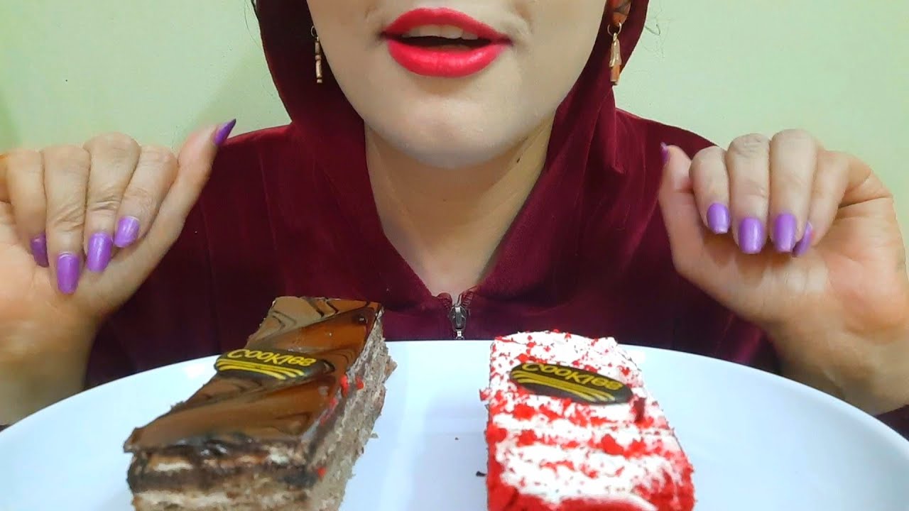 ASMR CHOCOLATE CAKE l RED VELVET CAKE l MUKBANG l BIG BITES l EATING ...