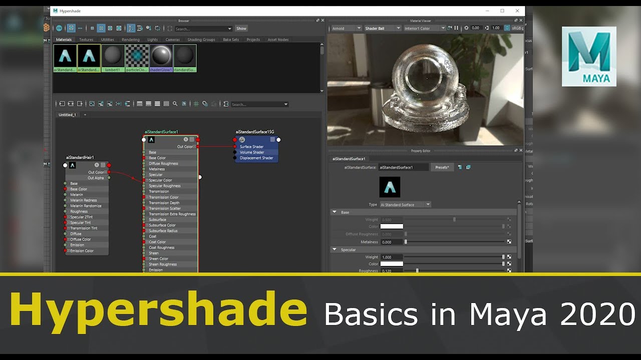 How To Use Hypershade In Maya