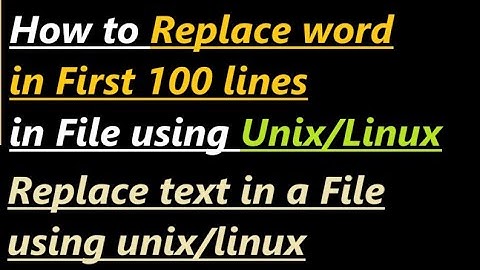 How to Replace Text in File on Linux
