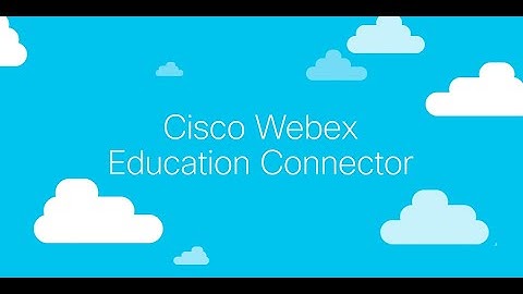 Webex Education Connector Demo