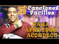 🔴Las 5 CANCIONES mas FACILES para APRENDER a tocar ACORDEON vallenato- 2021
