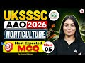 UKSSSC AAO 2026 Horticulture | UKSSSC AAO Horticulture Most Expected MCQ #5 | By Damini Ma'am