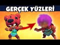 İŞTE GERÇEK YÜZLERİ! 😲 Brawl Stars Karakterlerinin Maskesiz Halleri ve Gizemleri 😱