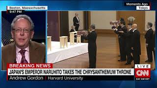HYI Acting Director Andrew Gordon on CNN to discuss Japanese imperial transition