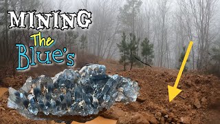 EXPENSIVE RARE BLUE CRYSTALS IN ARKANSAS!!  (FREE DIG SITE)