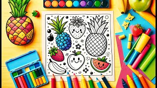 Fruit Coloring Pages | Juicy Fun with The Coloring Crews