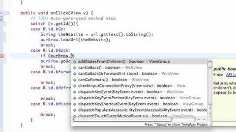 Android Application Development Tutorial   090   WebView navigation methods