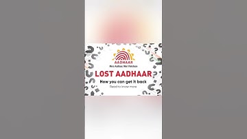 How to find missing Aadhaar number? #shorts