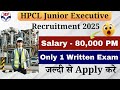 HPCL Junior Executive Recruitment 2025 | Exam India #latestjobs #govtjobsupdates #latestgovtjobs