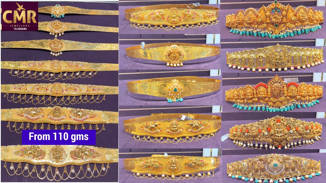 From 110 gms Belt Vaddanam Collection 42 Inch | Lightweight Vaddanam Mopu Collection | CMR Jewellery