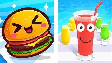 Food Run Vs Juice Run : All Levels Walkthrough - Android/iOS Gameplay