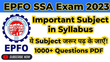 EPFO ssa exam 2023 | epfo ssa exam date 2023 |
