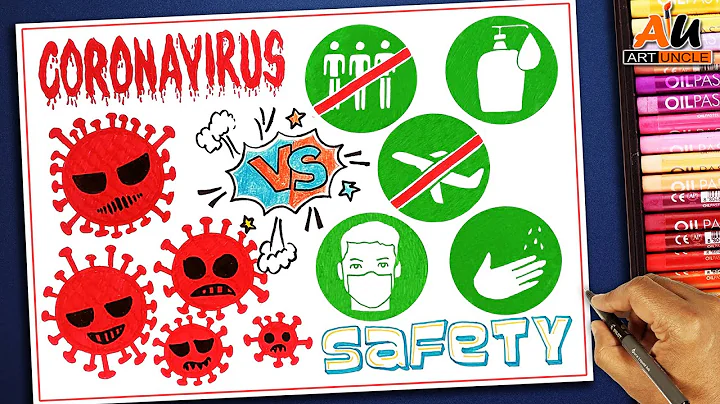 Easy drawing of Coronavirus / Save Earth from #COVID19 / Awareness Safety Poster