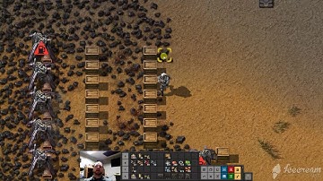 Factorio Noob Tube - Using a burner mining drill and boxes