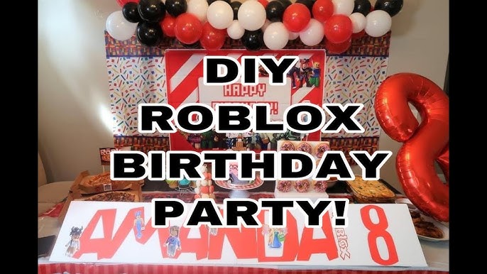 Diy Roblox Theme Party Dime 7 Youtube - roblox theme party ideas