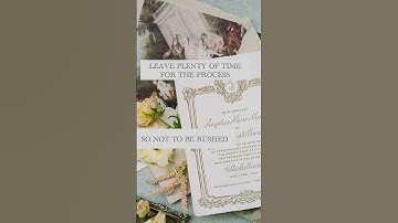 Top Wedding Stationery Tips By Ink & Press Co #Shorts