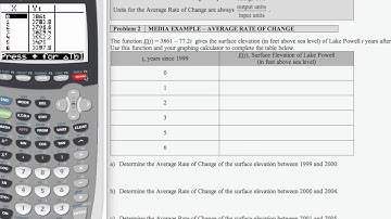 12x L2a MP2 Part 1: Intermediate Algebra - Computing Average Rate of Change (Part 1)