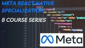 Meta React Native Specialization - 8 Course Series
