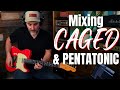 Want to play incredible blues rock solos on guitar mix pentatonic scales and the caged system