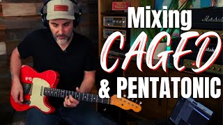 Want To Play INCREDIBLE Blues Rock Solos On Guitar? Mix Pentatonic Scales and The CAGED System