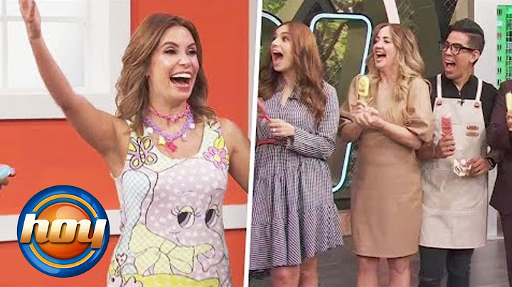 Andrea Escalona anuncia que está embarazada en pleno show y así reaccionaron sus compañeros
