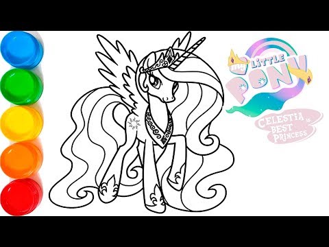 Desenho de Princess Celestia para Colorir - Colorir.com