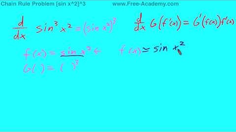Chain Rule Practice Problem 3 - sin^3 x^2 - Calculus