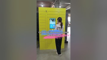 Automated self-service parcel access lockers metal smart parcel locker outdoor delivery locker smart