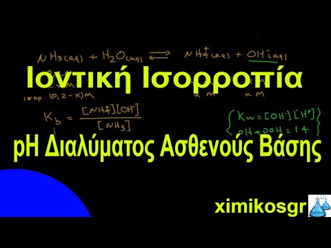 pH διαλύματος ασθενούς