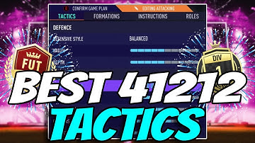 *UNBEATABLE* 41212(2) FORMATION - FUT 21 | 41212 CUSTOM TACTICS & PLAYER INSTRUCTIONS | POST PATCH!!