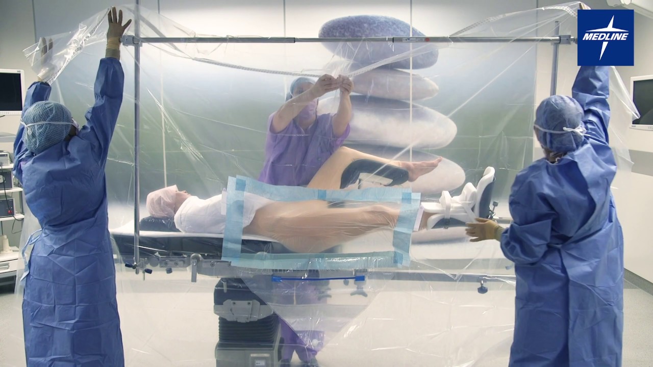 Medline Vertical Isolation Drape YouTube