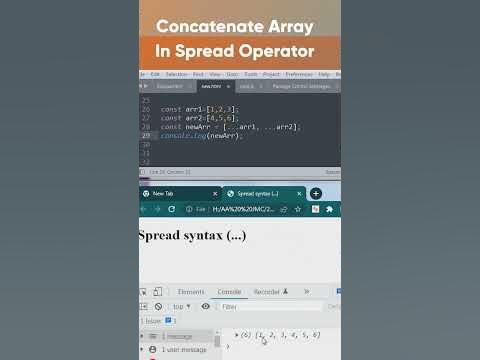 JavaScript Trick: How to Concatenate Arrays with Spread Operator # ... image.