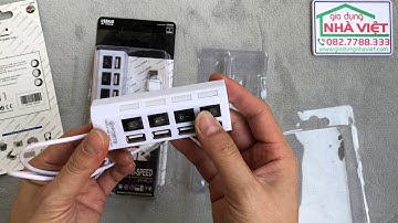 Bộ chia USB Hub nhiều cổng tích hợp công tắc 4 USB và 7 USB