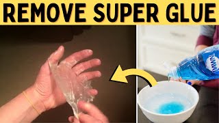 How to get super glue off the skin, hands, fingers without acetone and nail polish remover