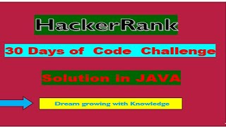 30 Days of code | Java | Day 8 Dictionaries and Maps HackerRank in Java Solution.