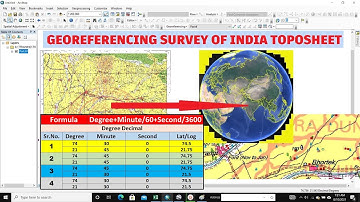 georeferencing in arcgis | Georefrensing of topo sheet | Converting a table of Lat / Long values