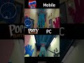 Poppy Playtime mobile vs PC jumpscare #shorts