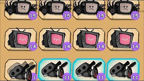 CAMERA CLASH merge war monster battle. || (LEVEL 999 ) PART 1 MAX LEVEL